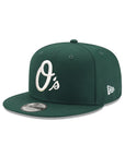 Baltimore Orioles Dark Green On White 9Fifty Snapback