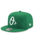 Baltimore Orioles Kelly Green On White 9Fifty Snapback
