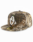 Baltimore Orioles Real Tree On White 59Fifty Fitted