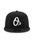 Baltimore Orioles Black on White 9Fifty Snapback