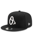 Baltimore Orioles Black on White 9Fifty Snapback