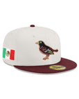 Baltimore Orioles Stone Cardinal 2 Tone Mexico Flag SP 59Fifty Fitted