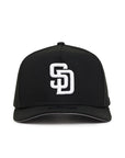 San Diego Padres Black On White 9Fifty A-Frame Snapback