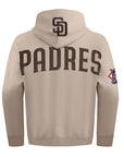 Pro Standard San Diego Padres Playback Drop Shoulder Taupe Hoody