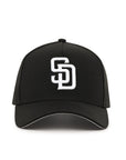 San Diego Padres Black On White 9Forty A-Frame Snapback
