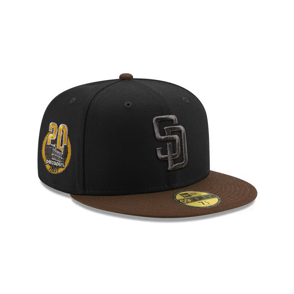 San Diego Padres Black Walnut 2 Tone Petco Park 20th Anniversary SP 59Fifty Fitted