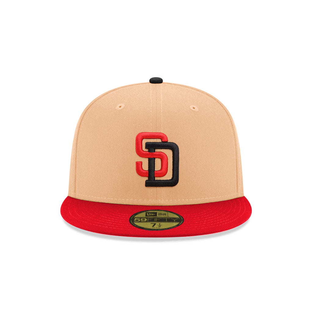 San Diego Padres Candied Pecan Red 2 Tone 25th Anniversary SP 59Fifty Fitted