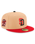 San Diego Padres Candied Pecan Red 2 Tone 25th Anniversary SP 59Fifty Fitted