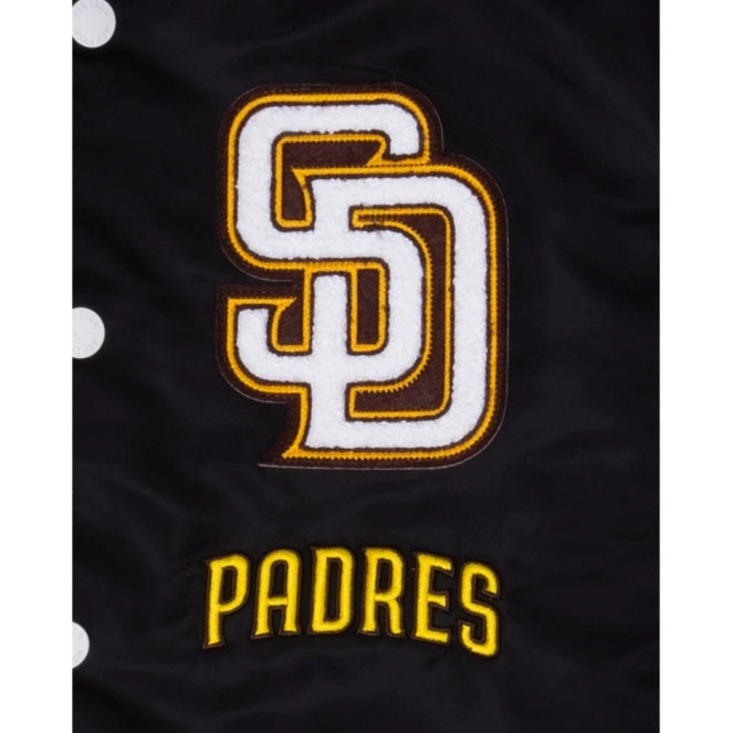 New Era San Diego Padres Logo Select Black White Jacket