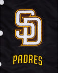 New Era San Diego Padres Logo Select Black White Jacket