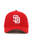 San Diego Padres Scarlet Red On White 9Forty A-Frame Snapback