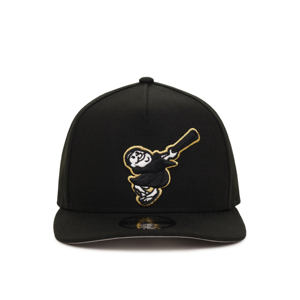 San Diego Padres Swinging Friar Mascot Black 9Fifty A-Frame