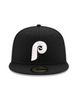 Philadelphia Phillies Black on White 59Fifty Fitted