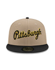 Pittsburgh Pirates Camel Black 2 Tone Pirates Logo SP 59Fifty Fitted