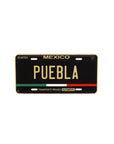 Puebla Mexico Black Gold Car Plate Cap Pin