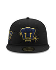 Mexico Pumas Side Script Black Team 59Fifty Fitted