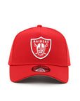 Las Vegas Raiders Scarlet Red On White 9Forty A-Frame Snapback