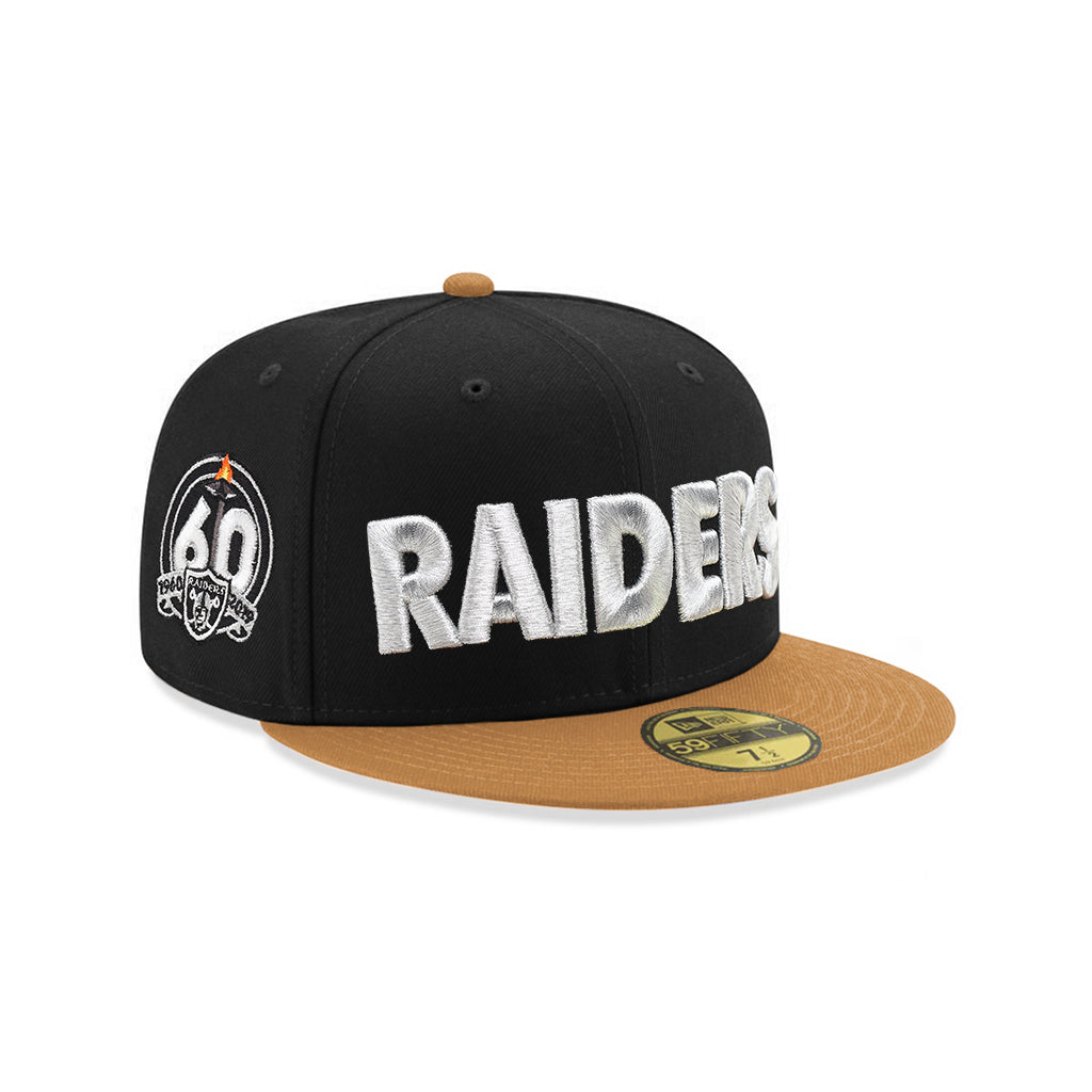 Las Vegas Raiders Black Bronze 2 Tone 60th Anniversary SP 59Fifty