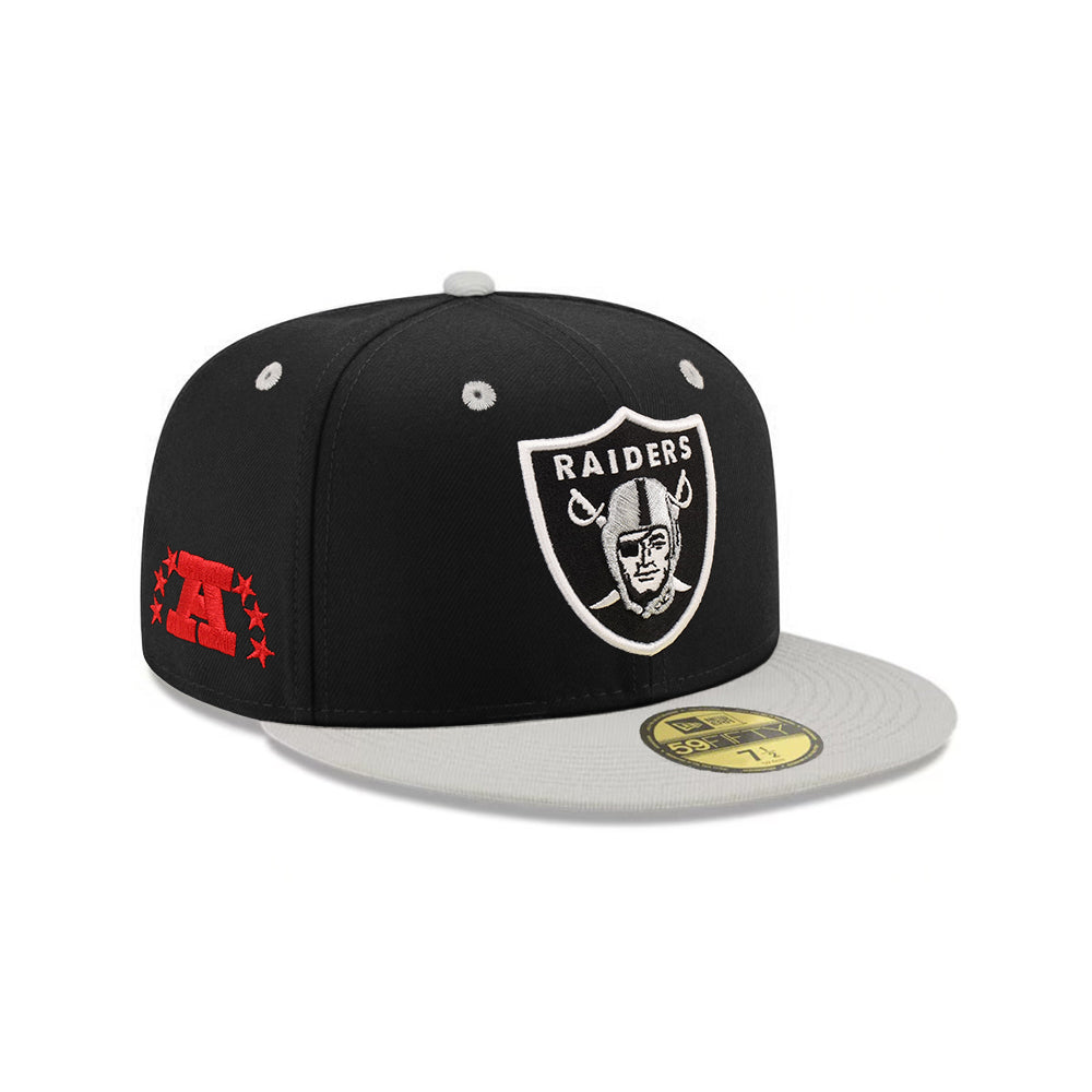 Oakland Raiders Black Gray 2 Tone AFC SP 59Fifty Fitted – CROWN MINDED