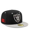 Oakland Raiders Black Gray 2 Tone AFC SP 59Fifty Fitted