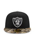 Las Vegas Raiders Black Real Tree 60th Anniversary SP 59Fifty Fitted