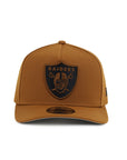 Las Vegas Raiders Toasted Peanut 9Fifty A-Frame Snapback