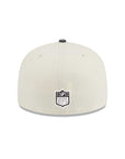 Las Vegas Raiders Upside Down Chrome Graphite 2 Tone Helmet SP 59Fifty Fitted
