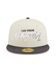 Las Vegas Raiders Upside Down Chrome Graphite 2 Tone Helmet SP 59Fifty Fitted