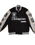 Las Vegas Raiders Three-Time Super Bowl Champions Reversible Jacket