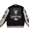 Las Vegas Raiders Three-Time Super Bowl Champions Reversible Jacket