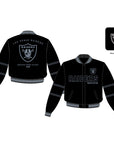 Las Vegas Raiders Black Wool Jacket