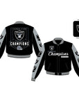 Las Vegas Raiders Three-Time Super Bowl Champions Reversible Jacket
