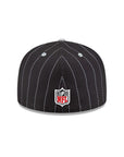 Las Vegas Raiders Black White Pinstripe 59Fifty Fitted