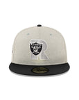 Las Vegas Raiders Terry Heather Black 2 Tone 50th Anniversary SP 59Fifty Fitted