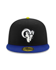 Los Angeles Rams Black Blue 2 Tone 40th Anniversary SP 59Fifty Fitted