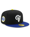 Los Angeles Rams Black Blue 2 Tone 40th Anniversary SP 59Fifty Fitted