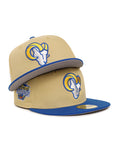Los Angeles Rams Vegas Gold Blue 2 Tone Super Bowl LVI Champions SP 59Fifty Fitted