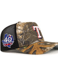 Texas Rangers Real Tree 40th Anniversary SP 9Forty A-Frame Foam Trucker Snapback