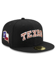 Texas Rangers Black Metallic Copper Texas Flag SP 59Fifty Fitted