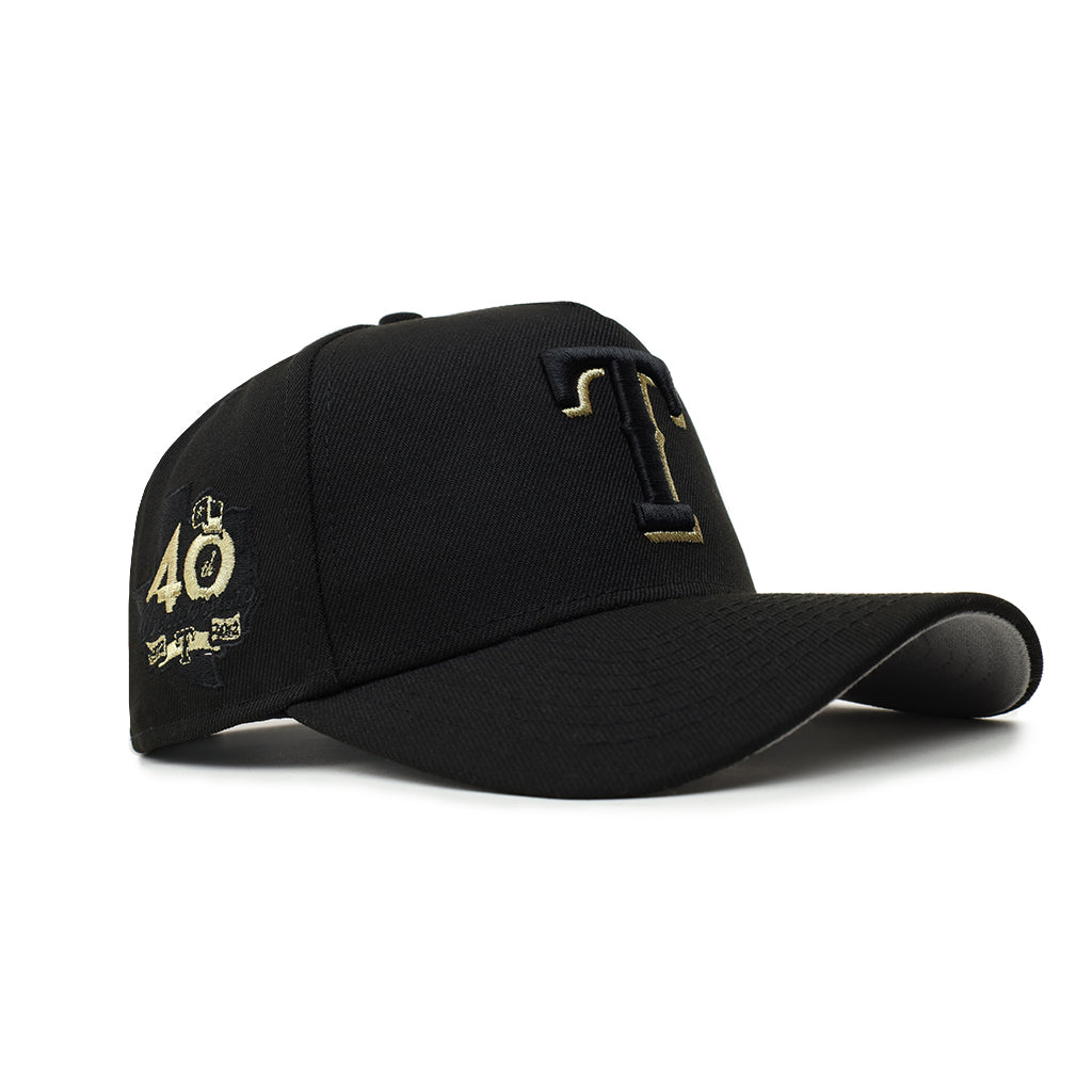 Texas Rangers Black Gold 40th Anniversary SP 9Forty A-Frame