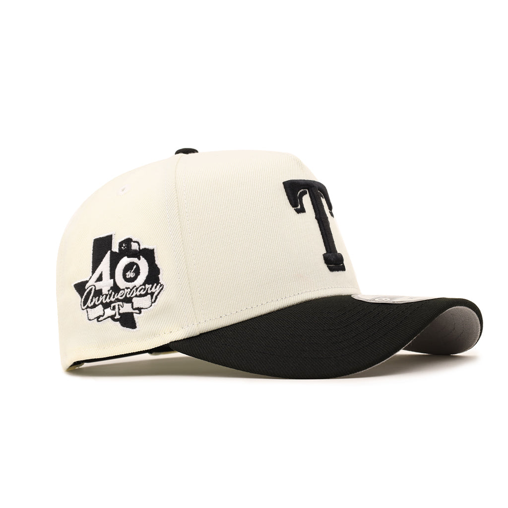 Texas Rangers Chrome Black 2 Tone 40th Anniversary SP 9Forty A