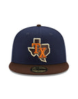 Texas Rangers Oceanside Blue Brown 2 Tone Final Season SP 59Fifty Fitted