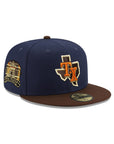 Texas Rangers Oceanside Blue Brown 2 Tone Final Season SP 59Fifty Fitted