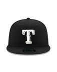 Texas Rangers Black on White 9Fifty Snapback