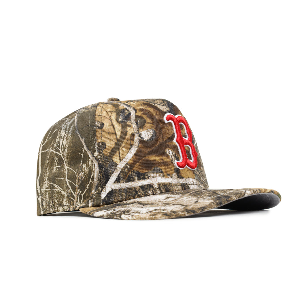 Boston Red Sox Real Tree 9Fifty A-Frame Snapback – CROWN MINDED