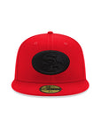 San Francisco 49ers Scarlet Red on Black 59Fifty Fitted