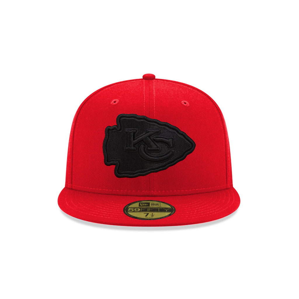 Kansas City Chiefs Scarlet Red on Black 59Fifty Fitted – CROWN MINDED