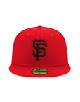 San Francisco Giants Scarlet Red on Black 59Fifty Fitted