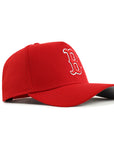 Boston Red Sox Scarlet Red On White 9Forty A-Frame Snapback