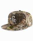 Colorado Rockies Real Tree On White 59Fifty Fitted